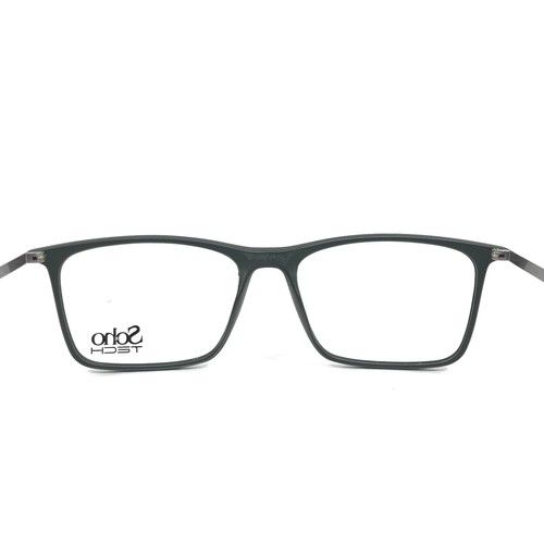 Soho Tech Eyeglasses Frames ST8510 Gray Silver Square Full Rim 53-16-142 - 第 7/10 張圖片
