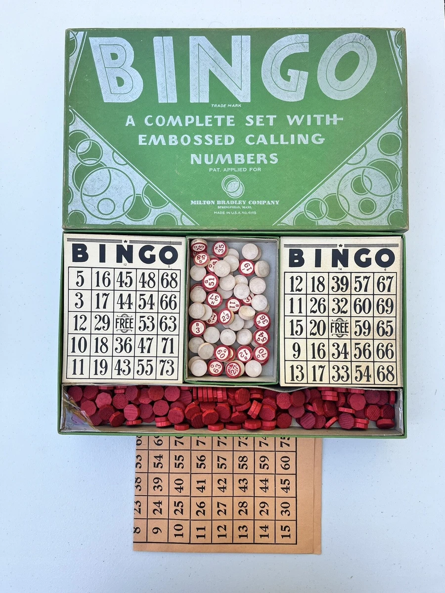 Bingo 1930 Year Vintage Manufacture Board & Traditional Games for