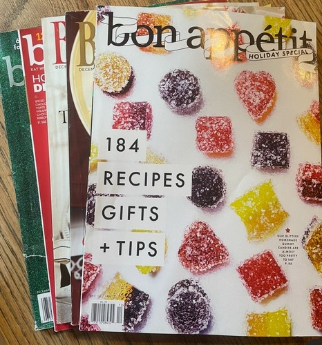 Bon Appetit Magazines-Special December/Holiday Issues