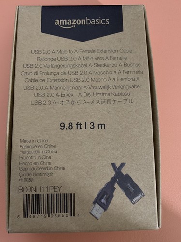 AmazonBasics B001TH7GUUMAPARENT 3m USB 2.0 Extension Cable - Picture 1 of 4