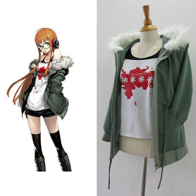 Persona 5 Futaba Sakura Outfit Jacket Top Pants Full Set Uniform Cosplay Costume