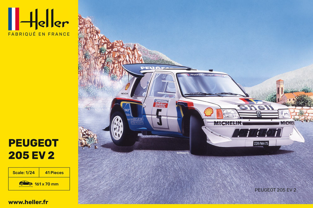 Heller: Peugeot 205 EV 2 in 1:24 [1000807160]
