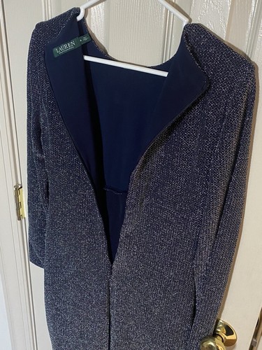 Lauren Ralph Lauren Women’s Black Silver Dress Size 8 - Picture 5 of 5