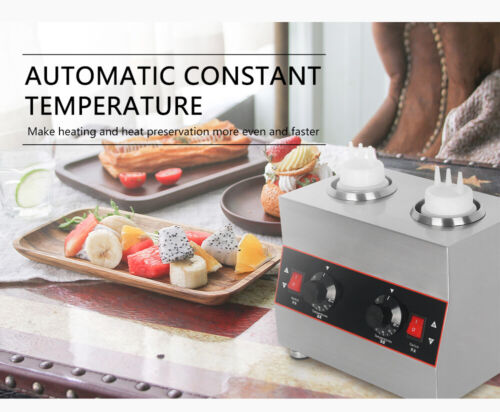 Electric Sauce Warmer 2/3/4 Bottles Cheese Jam Chocolate Melting Machine AU Plug - Picture 2 of 14