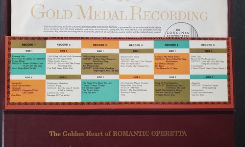 The Golden Heart of Romantic Operetta-Longines Symphonette-Box set 6 albums - Picture 3 of 8
