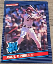 1986 Donruss Baseball Rated Rookie PAUL O'NEILL, Reds, New York Yankees #37
