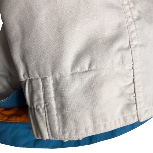 Vintage Be In The Current Seen Jacket Womens Large White 90s 80s Retro Coat - Picture 15 of 21
