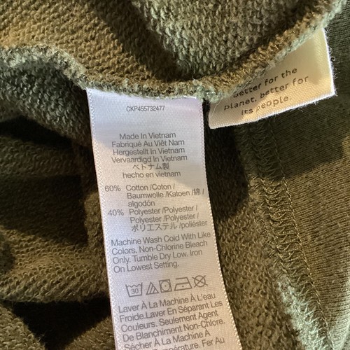 Madewell Sweatshirt Hoodie Damen Large olivgrün Puffärmel Pullover J.Crew - Bild 14 von 14