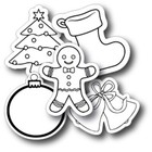 Color Your Own Assorted Christmas Ornament Magnets Share with Friends