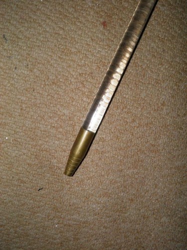 Vintage Militär Gehstock/Lucit - Islamische Republik Iran Messingspitze -87,5 cm - Bild 11 von 11