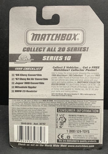 Matchbox 55 Chevy Convertible Drop Tops Blue (1891) - Picture 4 of 8