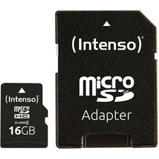Intenso microSD  16GB            CL4 - Intenso 3403470 - (PC Zubehoer / Speiche