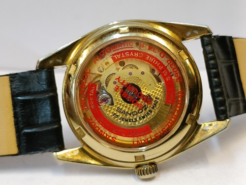 SANDOZ 25J AUTOMATIC HACKING CAL. PRESIDENT DAY D-34-8 SWISS MEN'S FULL WORKING - 第 17/21 張圖片