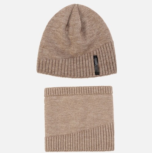 Winter Plus  Warm Bib Hat Two Sets Knitted Hat Melon Skin Hat Neck Set - Bild 5 von 18