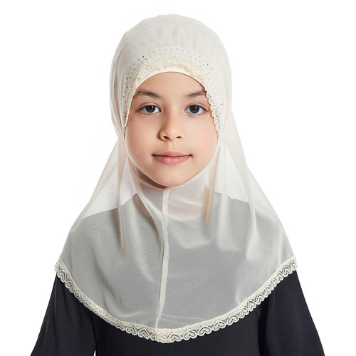 Instant Girls Kids Hijab One Piece Amira Turban Shawls Headwrap Islamic Scarves - Picture 38 of 68