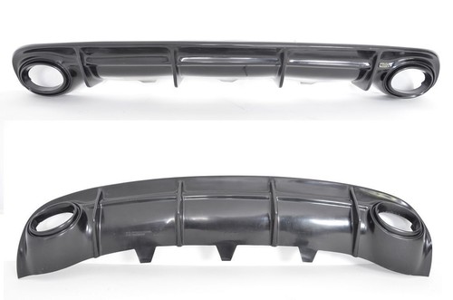 RS6 Look Rear Bumper Diffuser addon Spoiler Skirt for Audi A6 C7 Avant - Picture 2 of 7
