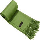 CJ Apparel Avocado Green Solid Color Design Shawl Seconds