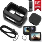 Accessories Kit for Gopro Hero 12/11/10/9 Silicone Sleeve Protective Case Black.