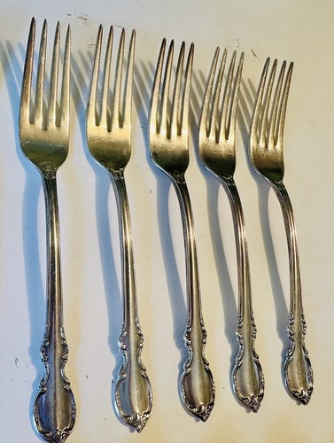 SEE LIST 35pc DINNERWARE Reflection SILVERPLATE CIRCA 1959 1847 Rogers Bros - 第 9/12 張圖片