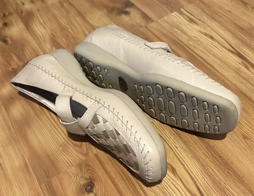 Flache Damenschuhe Pilze 2282 Echtleder Elfenbein Komfort Gr. 7 1/2 M - Bild 8 von 12
