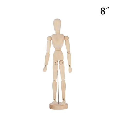 Wooden Manikin Flexible Limbs Human Mannequin Figure Artist Sketch Drawing Model - Picture 14 of 15