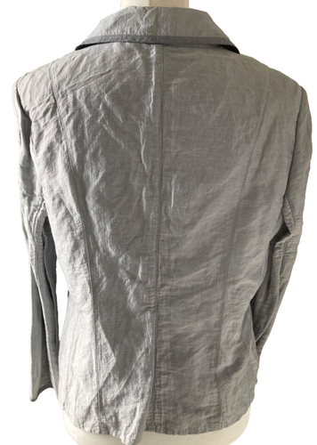 Giacca tuta blazer Bonita taglia 46 grigio chiaro luccicante business - Foto 4 di 7