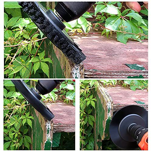 WerkFix Power Cleaning Brush Set, Strong Hard Bristles Drill Attachment, 6 pcs, - Picture 3 of 5