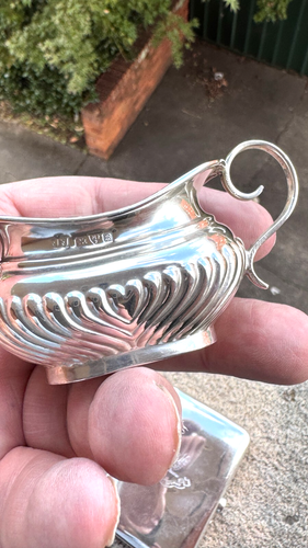 Stunning Vintage Silver Salt - JJ - Chester - 1902 - Afbeelding 22 van 24