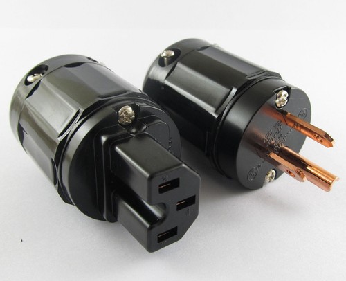 1 x Conector IEC C-029 + Enchufe de alimentación P-029 EE. UU. para audio - Imagen 5 de 5