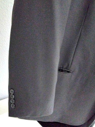 Nice Sharp Black George Size 44S Sport Coat - Picture 5 of 10