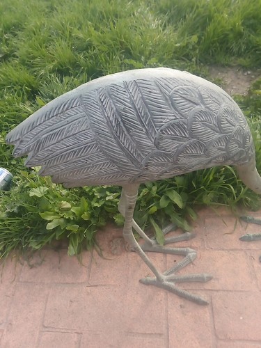 Stately Garden Cranes Set Of 2 Sculptures 33 inches Tall - Picture 6 of 7