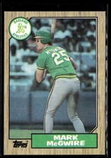 1987 Topps Baseball Mark McGwire Oakland Athletics #366