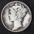 1931-D Mercury Silver Dime 10C - COINGIANTS -