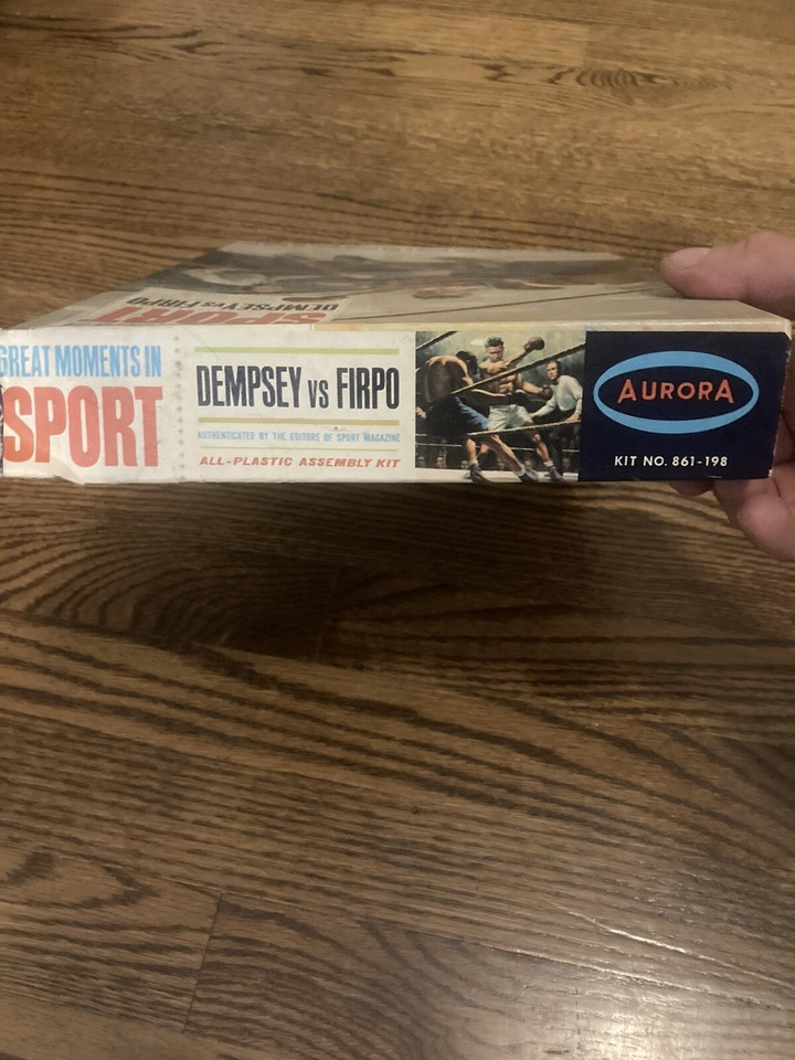 1965 Boxing Model Kit Aurora Great Moments Sport Series DEMPSEY vs ...