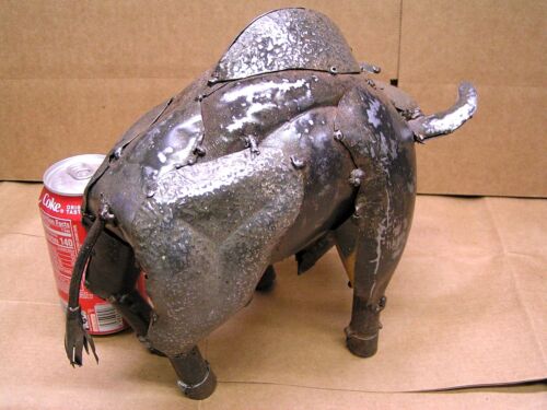 Metal Art Buffalo Bison, Junk Iron Art, #z - Picture 3 of 6