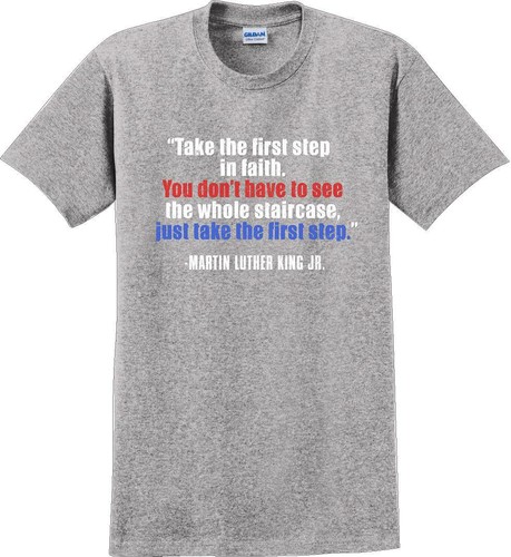 Take the first step in faith - Martin Luther King Jr - MLK Shirt - Bild 7 von 15