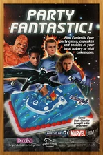 2005 Fantastic Four Party Cake Print Ad/Poster Marvel Comics Movie Promo Pop Art
