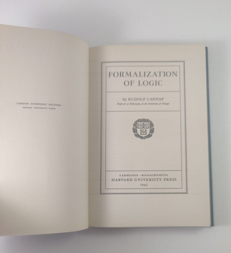 Introduction to Semantics and Formalization of Logic Rudolf Carnap Harvard 1942 - Foto 8 di 10