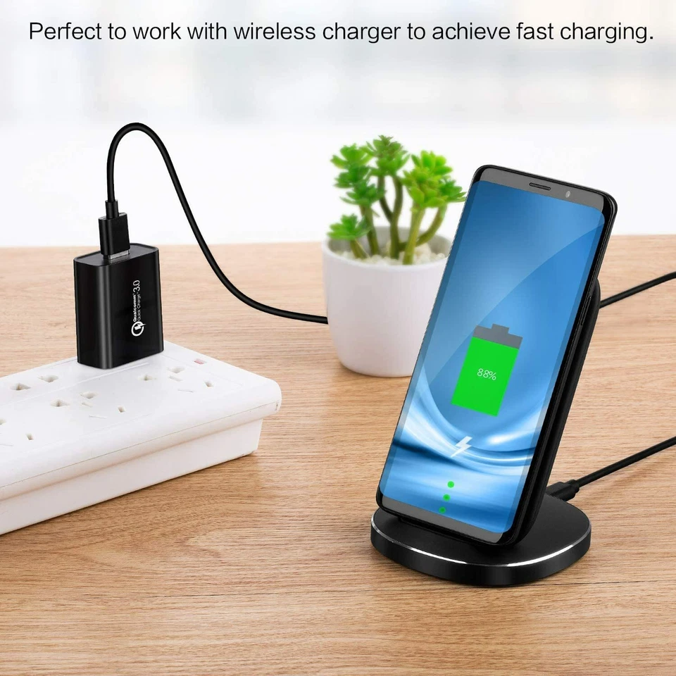 Fast Charging QC3.0 Certified USB Wall Plug Charger Adapter Samsung Apple Huawei - image 4 of 4
