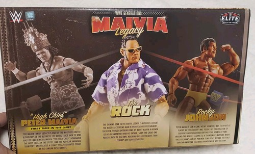 Mattel Elite Collection WWE Generations Maivia Legacy 3er Pack The Rock & Family - Bild 4 von 9