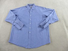 Brooks Brothers Shirt Mens 17 Blue French Cuff Non Iron Dress Button Up Spread