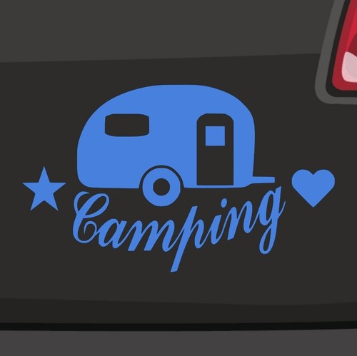 Caravan Stickers -6 Sizes 21 Colours- Camping Nature Leisure Holiday Recreation - Picture 73 of 88