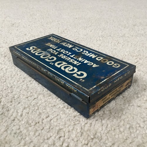 Vintage Good Manufacturing Co. Swinging Spout Washers Box With Contents - Rare!! - Picture 9 of 12