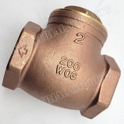 Smith Cooper 2" Brass Swing Check Valve - FIP X FIP Fitting 200 PSI WOG - Picture 7 of 7