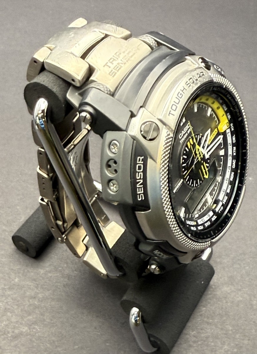 カシオ CASIO　プロトレック　PRW-5000T 腕時計 CASIO PROTREK PRO TREK PRW-5000T men solar Quartz Gray Dial