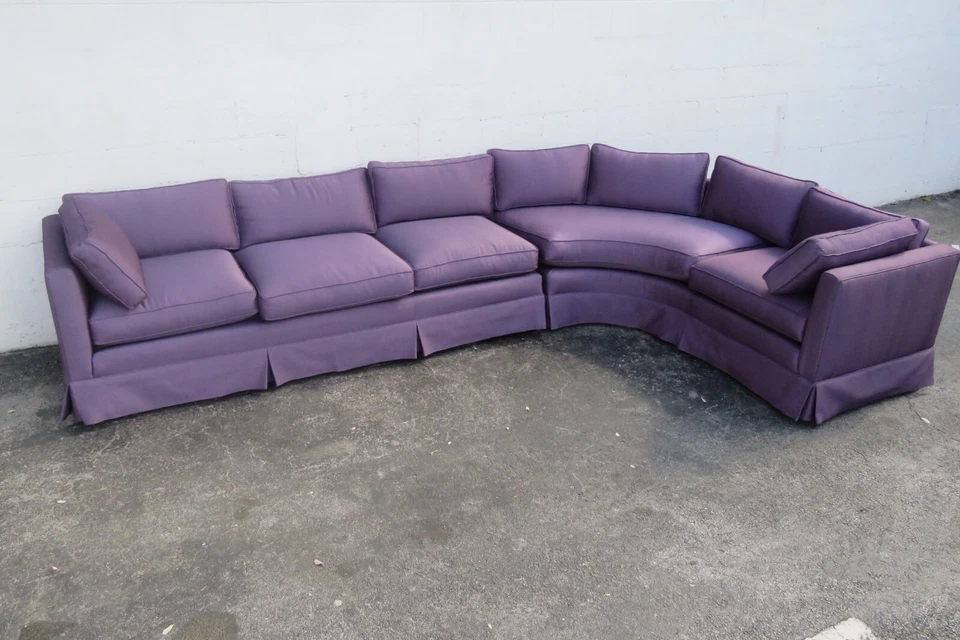 Sofá largo seccional moderno vintage de dos partes 5913 Foto 4 de 4