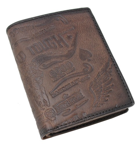 Herren Geldbörse Geldbeutel Portemonnaie Bikerbörse Leder RFID Rough & Tough  - Bild 9 von 9