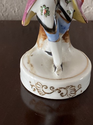VINTAGE OCCUPIED JAPAN FIGURINE VICTORIAN COLONIAL MAN 6 '' TALL - Picture 2 of 6