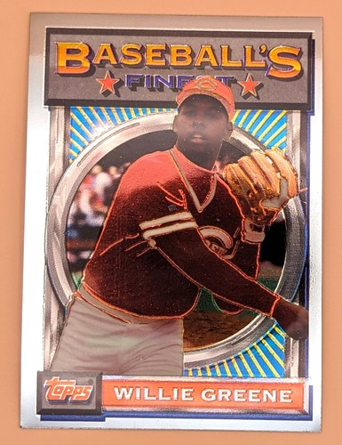 1993 Topps Baseball's Finest Willie Greene card #148 Cincinnati Reds - Picture 1 of 2