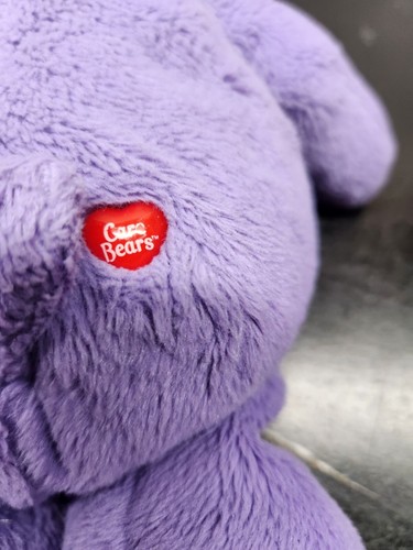 Oso de peluche Care Bears Harmony púrpura oso de peluche 8" flor sonriente de Hasbro - Imagen 7 de 9